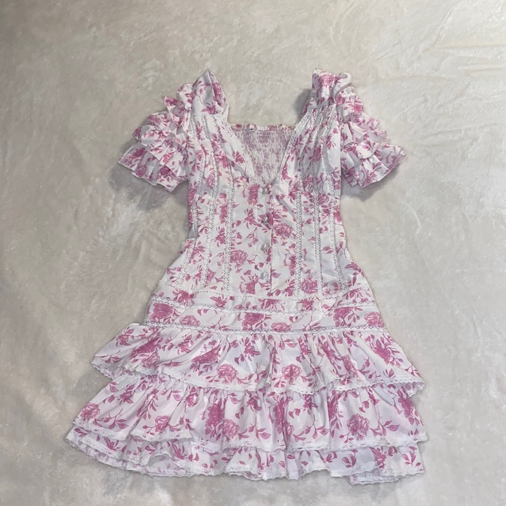 Love shack fancy lookalike mini dress
